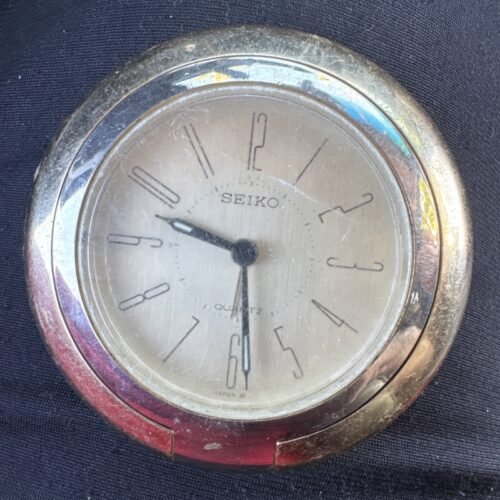 CLASSIC SEIKO TRAVEL ALARM CLOCK WATCH Needs Battery