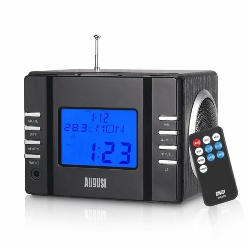 Classic Style Alarm Clock Radio MP3 Stereo System with SD Card Reader & USB