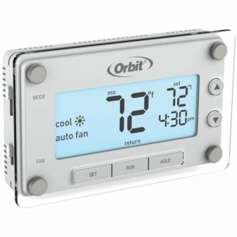 Clear Comfort Programmable Thermostat with Large, Easy-to-Read Display