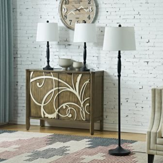 Cleveland 3 Piece Traditional Floor Lamp Set (Set of 3)