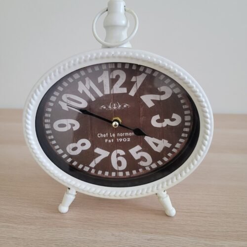 Clock Chef Le Normand Oval Shaped Table Desk Office Home