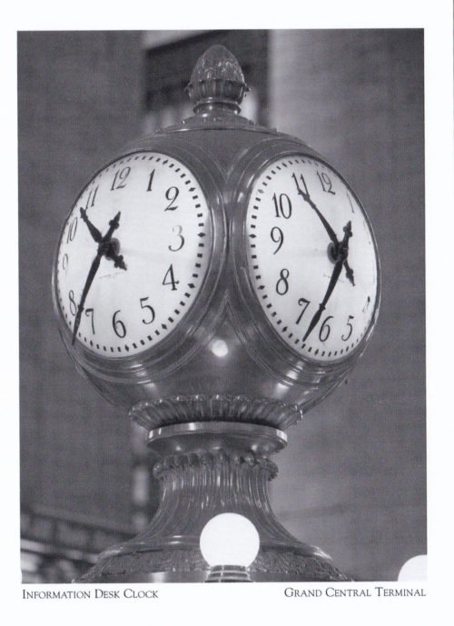 Clock Grand Central Railroad Terminal Chicago Illinois Postcard Circa 1980's