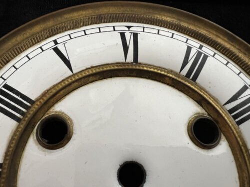 Clock Pendulum Wall Enamel Double Brass Vintage Pins