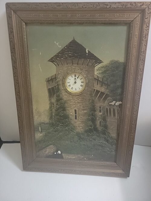 clocks antique pre 1930 wall,Picture Frame And Clock Castle Germany