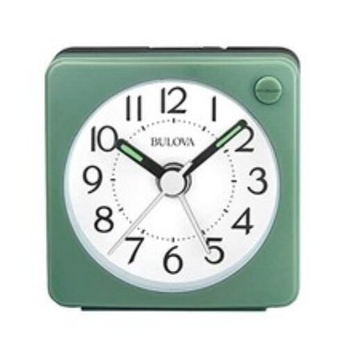Clocks B1874, Ultra Small Travel Alarm with Snooze and Light, No Ticking,