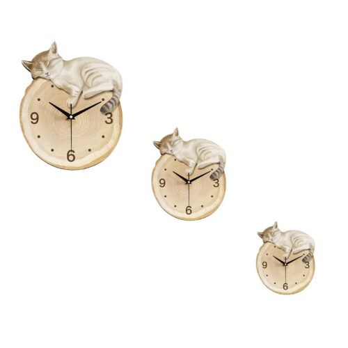 Clock Silent Animal,Modern,Cute,Decorative Clock,Wall Ornament for Dining Room