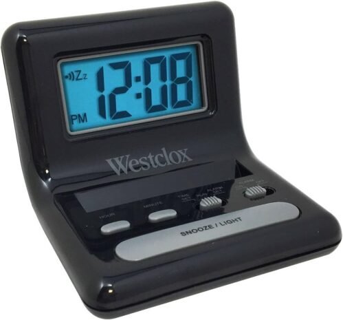 Clock Travel Alarm 0.8" by WESTCLOX MfrPartNo 47538A Blue