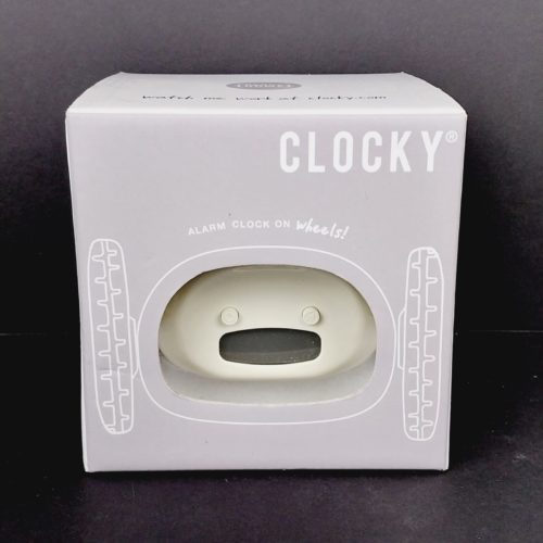 Clocky Alarm Clock On Wheels Nanda Home Extra Loud For Heavy Sleepers White NEW image