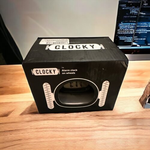 Clocky Alarm Clock on Wheels! New In Box Run Away Alarm Clock