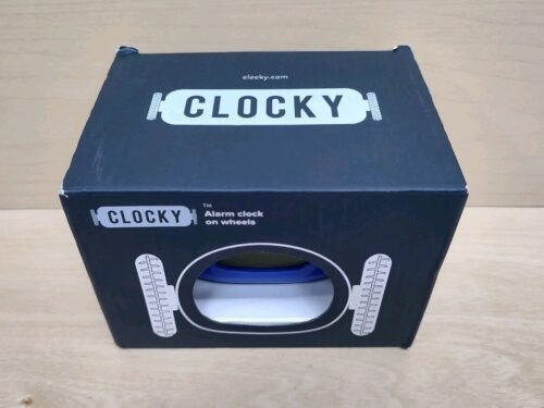 Clocky The Runaway Alarm Clock Robot on Wheels Fun clock with loud alarm