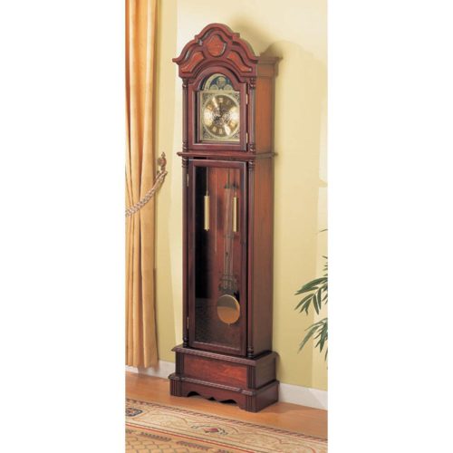 Coaster Home Furnishings 900749 Traditional Grandfather Clock Cherry 60940825619 image