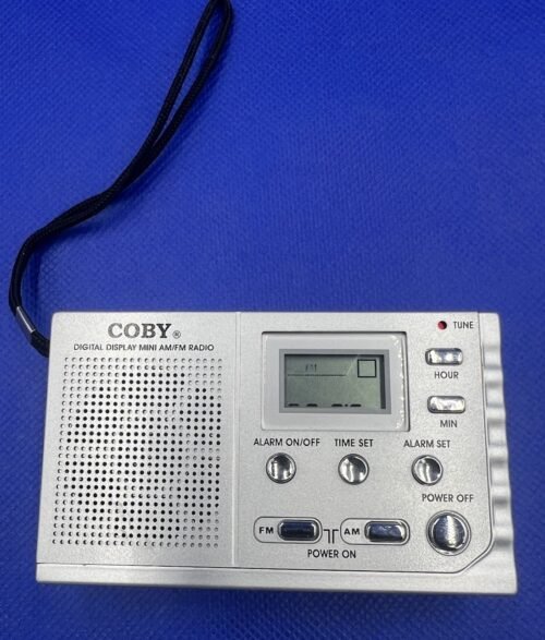 Coby CX-53 Digital Display AM/FM Mini Radio Alarm Clock TESTED Works!
