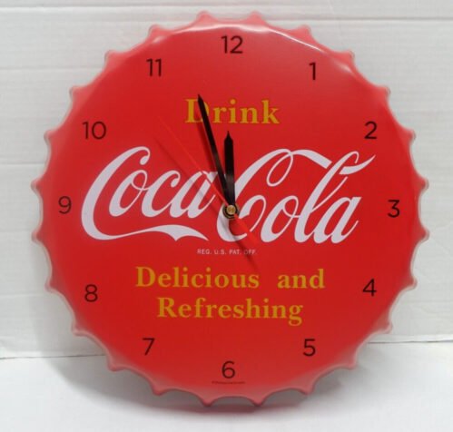 Coca Cola Bottle Cap 15 Inch Wall Clock