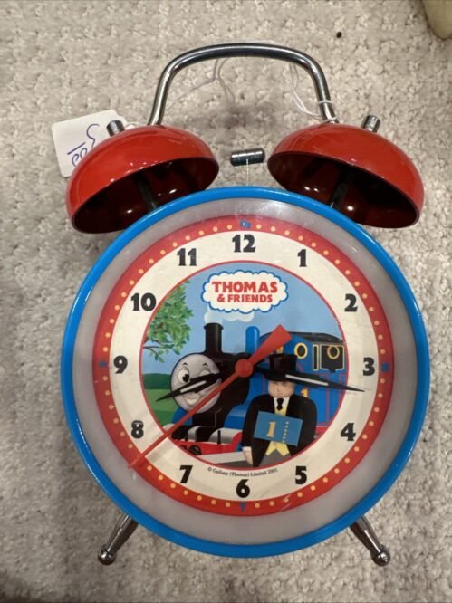 Collectible Vintage 2001 THOMAS & FRIENDS Tank Engine Train Alarm Clock *WORKS*