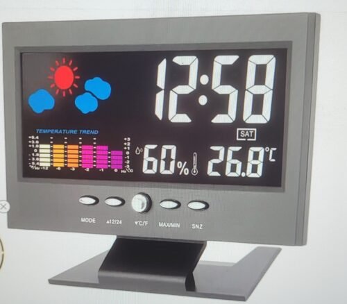 Color Screen Calendar Multi Function Alarm Clock. Voice Activated CJ8082T New
