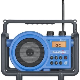 Compact AM/FM/Bluetooth/Aux-In Ultra Rugged Rechargeable Speaker with Digital Tuning Radio