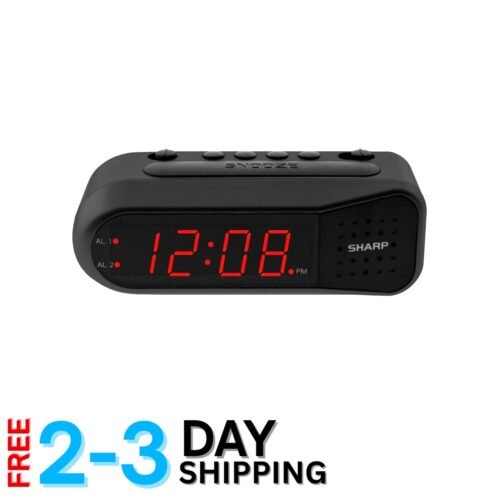 Compact Digital Alarm Clock - Dual Alarm & Easy Operation - Perfect for All Ages