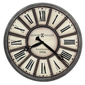 Company Time II Black Wall Clock