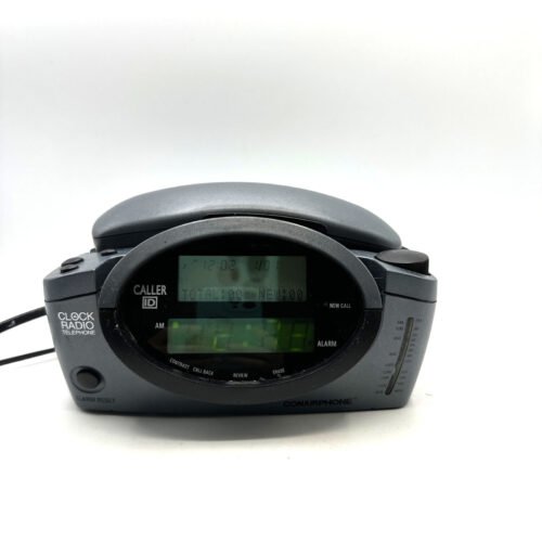 Conair Land Line Clock Radio Phone w/ Caller ID And Alarm