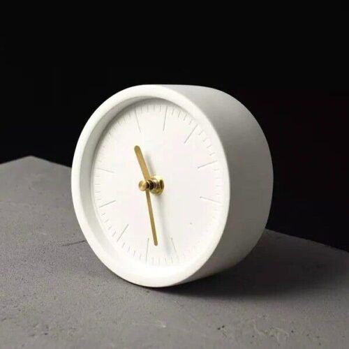 Concrete Desk Clock, Nightstand Clock, Bedside Clock, Unique Desk Clock