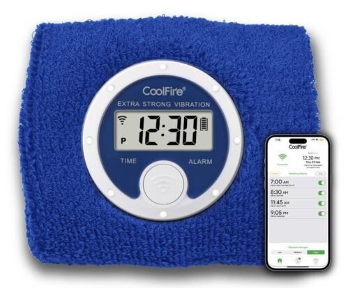 Coolfire - Vibrating Alarm Clock Sweatband~Silently Wake Self w/o Waking Partner