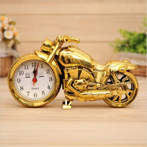 Cool Motorcycle Model Quartz movement Alarm Clock Desktop Office Home Decoration