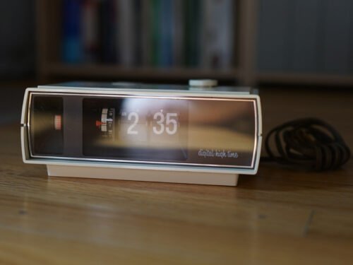 Copal High Time Flip Projection Alarm Clock Retro 1970 Works