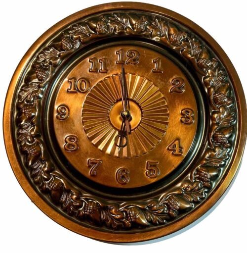 Coppercraft Clock Round In Good Condition