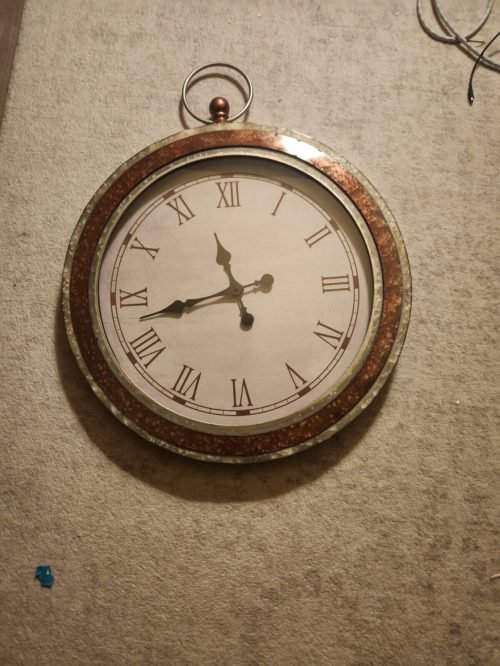 COUNTRY RUSTIC LARGE STOPWATCH CLOCK WALLA DECORATION