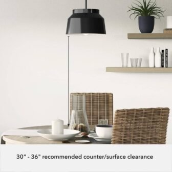 Cranbrook 1 Light Matte Black Pendant with Metallic Shade Mudroom / Utility...