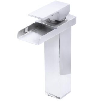 CRAVEN Single Handle Waterfall Single Hole Lavatory Bathroom Faucet in Chrome