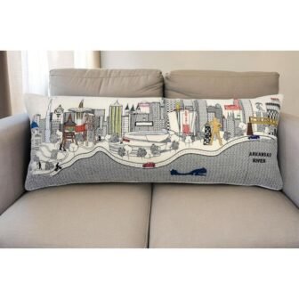 Cream Solid Polyester 14 in. x 25 in. Throw Pillow