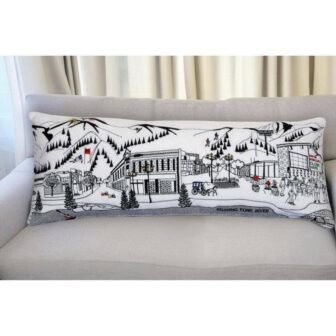 Cream Solid Polyester 14 in. x 35 in. Throw Pillow
