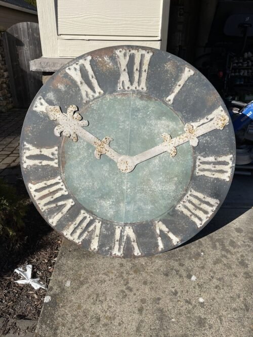 Creative Co-op Decorative Round Metal Clock DA9573 47.25” Diameter