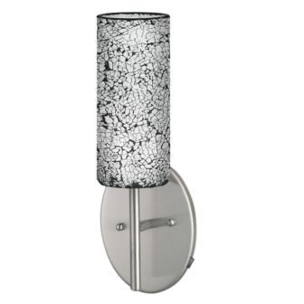 Croco 1-Light Satin Nickel Wall Light