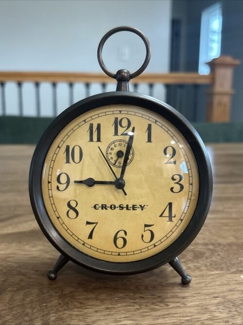 Crosley Metal Alarm Clock Model #33301 - Vintage Look