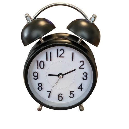 Crosley Vintage Big Ben Look Black Battery Operated Metal Alarm Clock Works