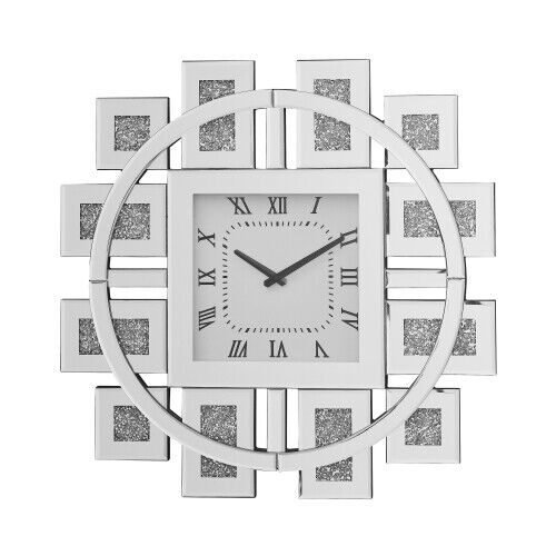 Crystal Crush Diamond Wall Clock with Bling Diamond Wall Decoration Home Decor
