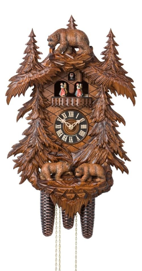 Cuckoo Clock Bears in the Forest HO 86709/5Tko NEW