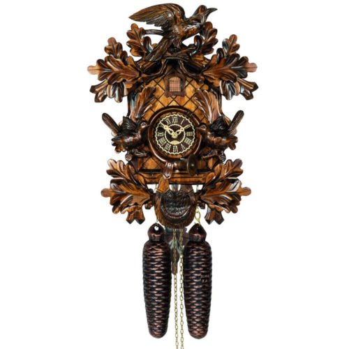 cuckoo clock black forest 8 day original german Black Forest hand carved