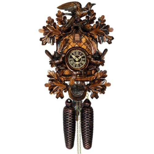 cuckoo clock black forest 8 day original german Black Forest hand carved