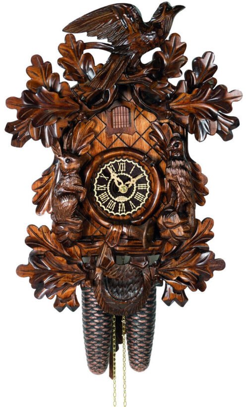 cuckoo clock black forest 8 day original german Black Forest hand carved