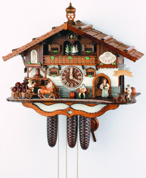 cuckoo clock black forest 8 day original germany beer garden