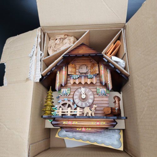 Cuckoo Clock Handcrafted Black Forest Wood Wall Decor