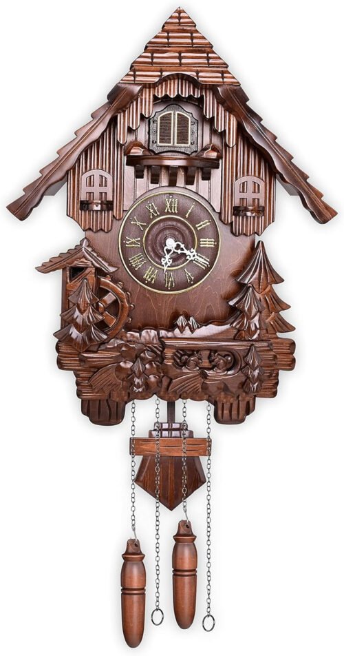 Cuckoo Clock Vintage Wall Clock Handcrafted Wood Cuckoo Clock Black Forest House