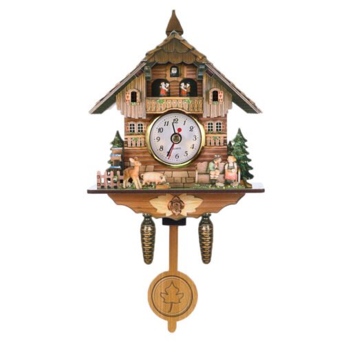 Cuckoo Forest Clocks Wall Clock Vintage Rustic Wooden Clocks Home Decor