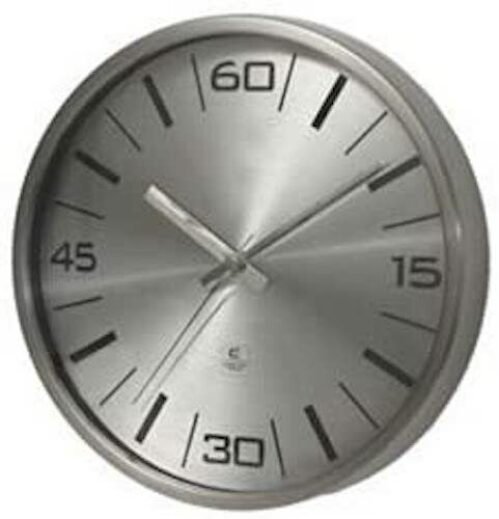 Cupecoy Design 10" Modern Metal Wall Clock - Aluminum Dial battery power quartz