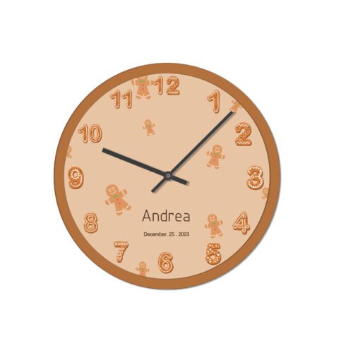 Custom Name Text Personalized Hanging Wall Clocks Garden Living Room Decoration