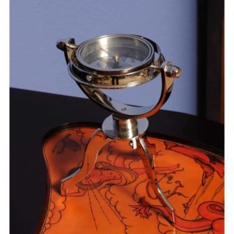 Dahlia Abstract Gimbaled Compass on Tristand