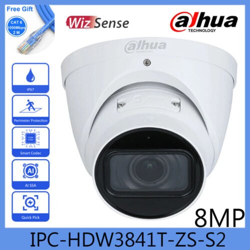 Dahua IPC-HDW3841T-ZS-S2 8MP IR Built-in Mic Vari-focal Eyeball Network Camera
